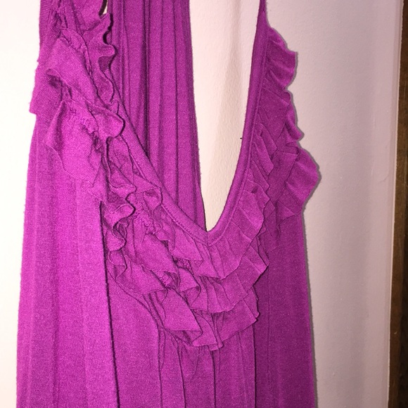 Racer Back Ruffle Tank Top - Picture 3 of 4